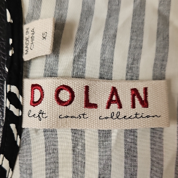 Dolan Left Coast Anthropologie Mixed Media Leopard Stripe Tank Top - Size XS - Picture 5 of 8